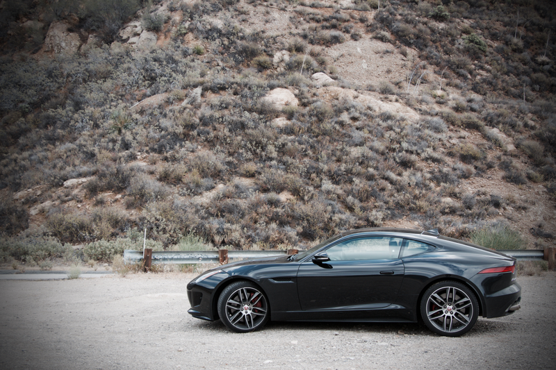 A friend’s Jaguar F-TYPE R in the canyons.